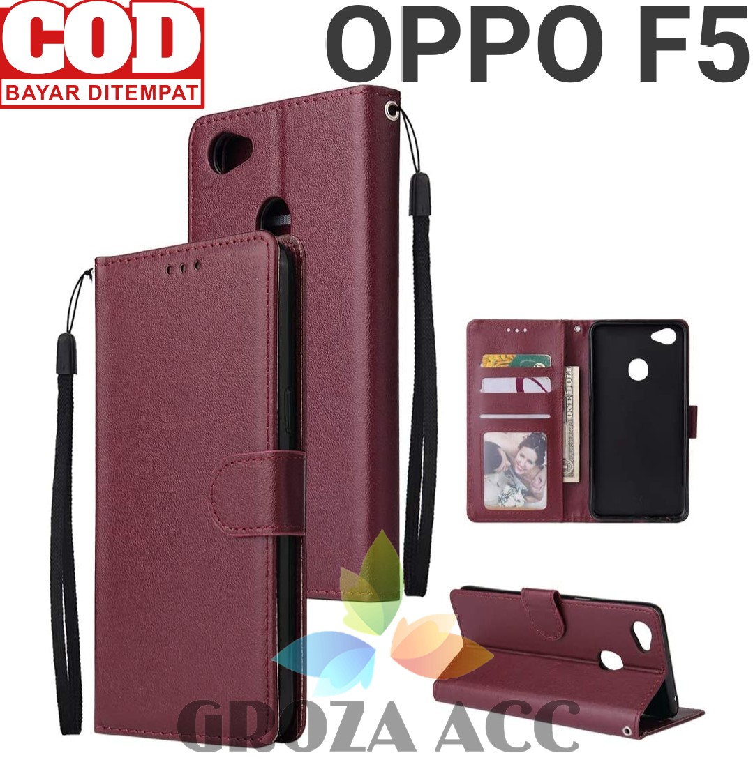 SARUNG BUKU FLIP UNTUK OPPO F5- LEATHER CASE FLIP- WALLET CASE FLIP OPPO F5 - CASING DOMPET-SARUNG BUKU HP sarung buku flip untuk oppo f3- leather case flip- wallet case flip oppo f3 – casing dompet-sarung buku hp