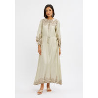 Minimal Gamis Nasira Grant Beige