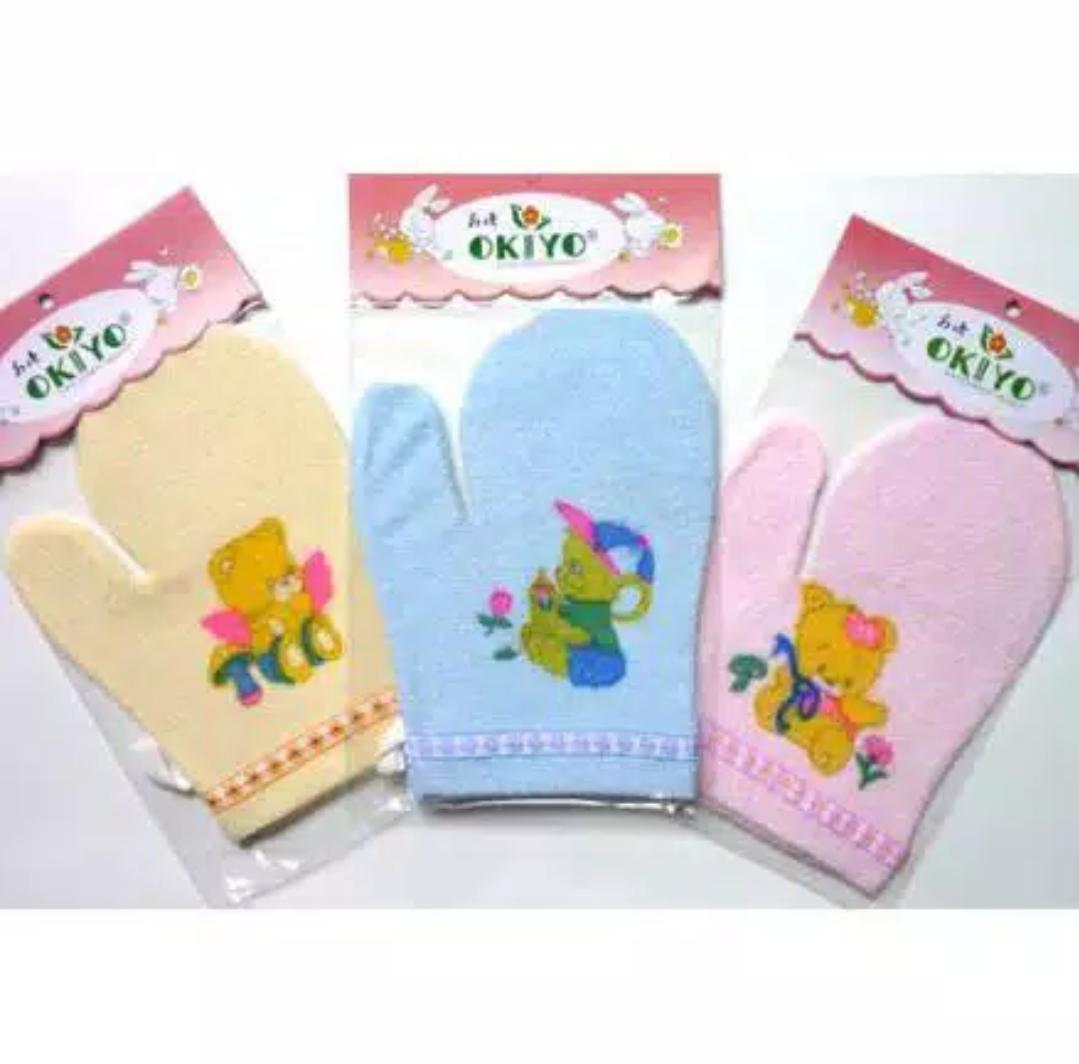 TONY MARY - OKIYO Washlap Bayi Lembut / Lap Mandi Bayi Washlap Jari Tangan Okiyo - 1 pcs 1 buah