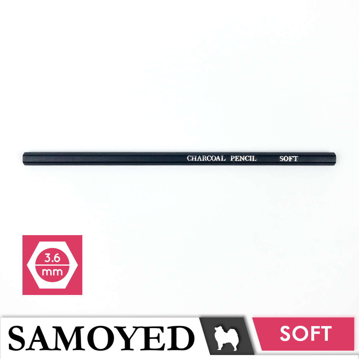 SAMOYED PCC-FV Pensil Sketsa Arang / Charcoal Sketch / Shading Pencil Soft / Med / Hard