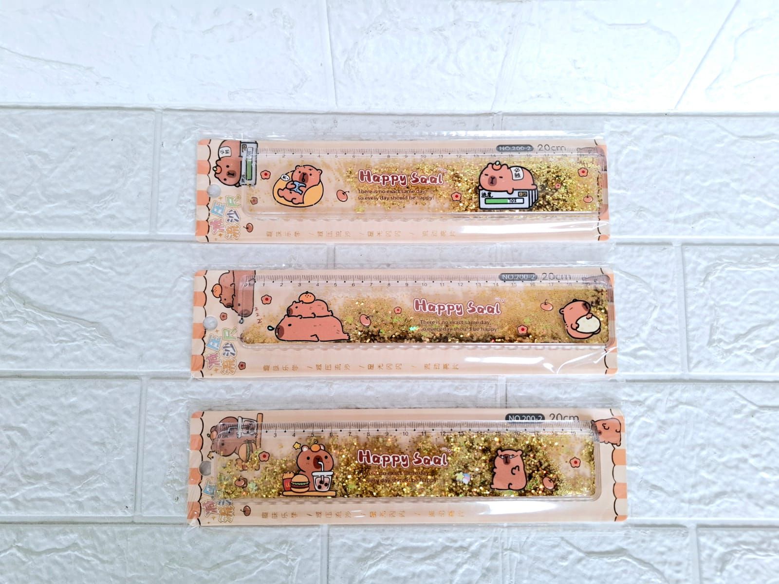 Penggaris 20 cm Air Glitter Karakter Fancy SANRIO