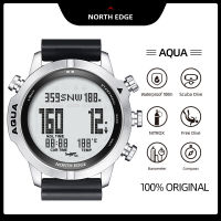 North Edge Aqua Men’s Professional Diving Computer Watch Scuba Diving 100M Altimeter Barometer Compass Dive Comp Nitrox