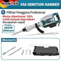 MONAKE Mesin Bobok Demolition Hammer Bobok Beton Listrik  JACK Hammer  95A