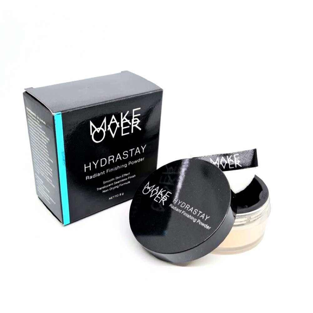 Make Over Makeover Hydrastay Radiant Finishing Powder 8 g - Bedak Tabur Translucent