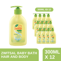 Zwitsal Bath Hair & Body Aloe Vera 300ml isi 12 [Karton]