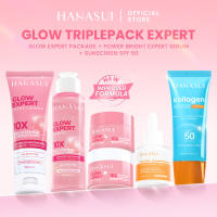 [Special Package] Hanasui Double Expert Glow Better Set 4 pcs + Power Bright Expert Serum - Real 10% Advance Nianicinamide Mencerahkan Wajah Kurangi Bintik Hitam Bekas Jerawat New Improved Formula