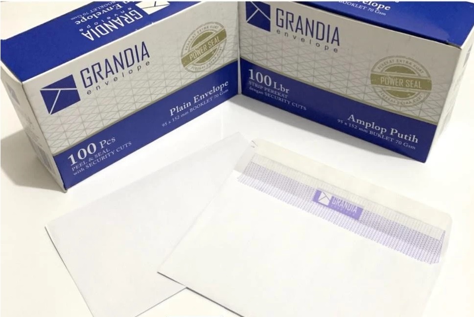 Amplop Grandia 104 Putih Polos Isi 100 Pcs bukan Paperline | ampop undangan | amplop grandia