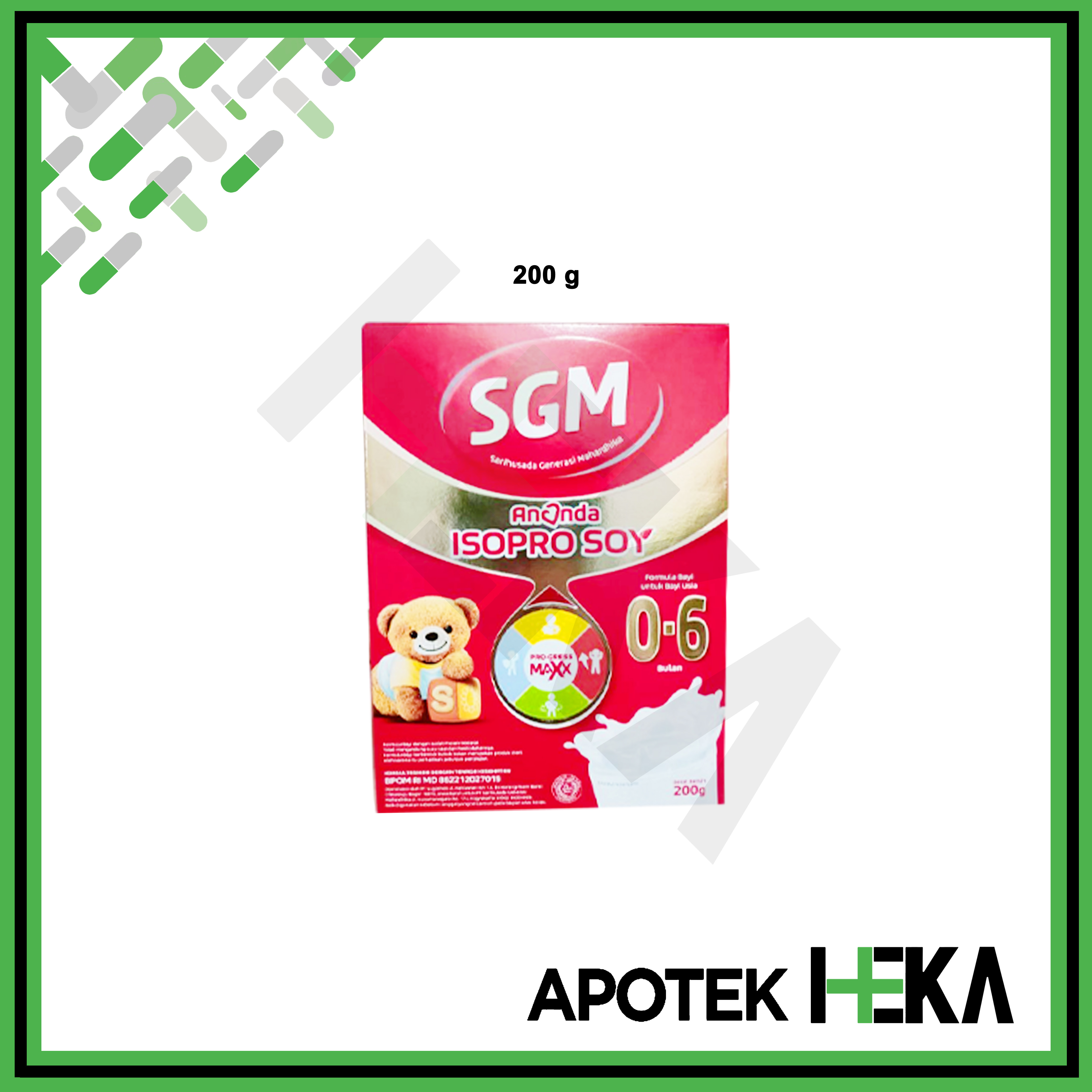 SGM Ananda Isopro Soy 200 g / 400 g - Susu Formula Protein Kedelai