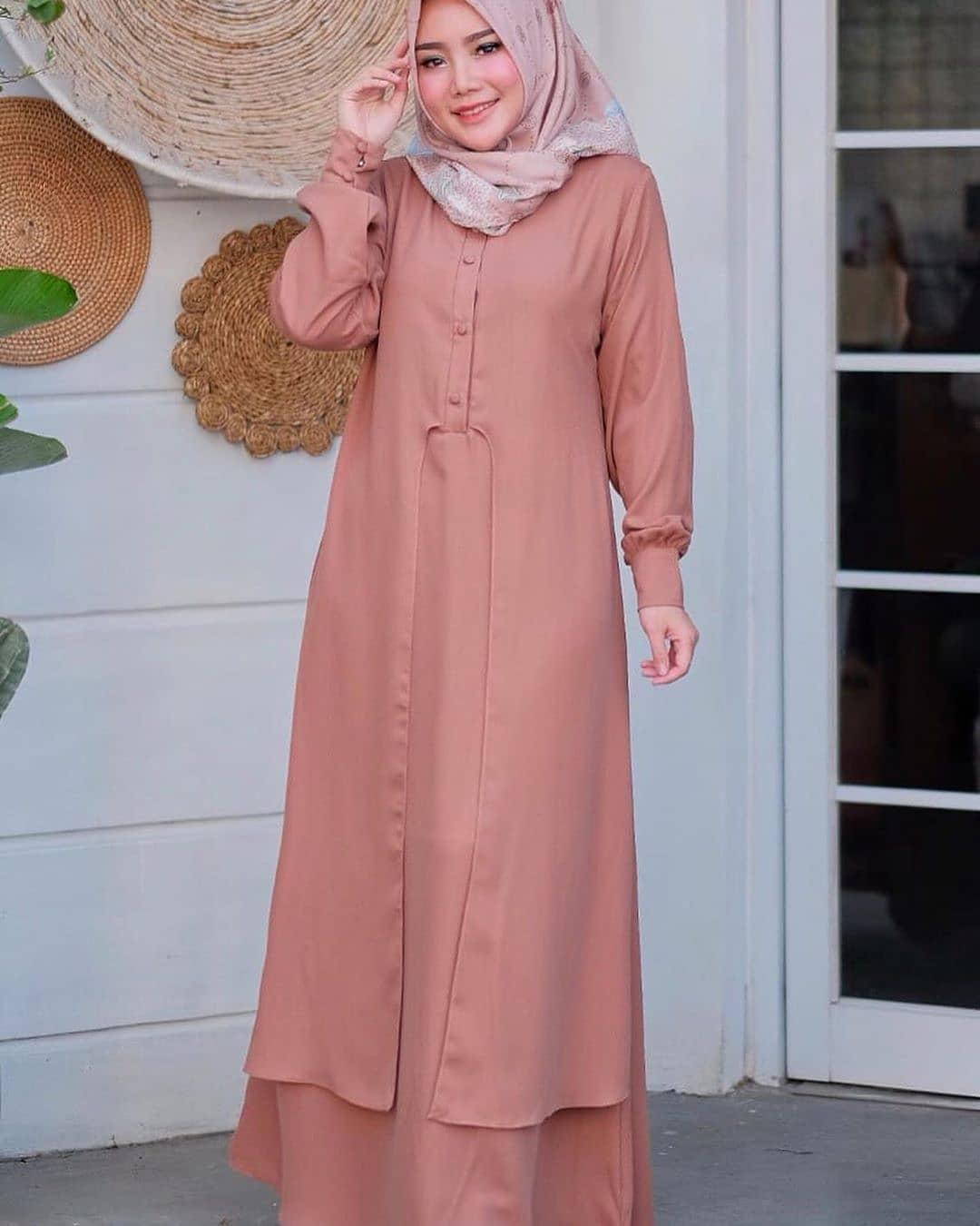 Baju Muslim Modern Gamis JANNAH DRESS Moscrepe Baju Gamis Terusan Wanita Paling Laris Dan Trendy Baju Panjang Polos Muslim Dress Pesta Terbaru Maxi Muslimah Termurah Pakaian Modis Simple Casual Terbaru 2019