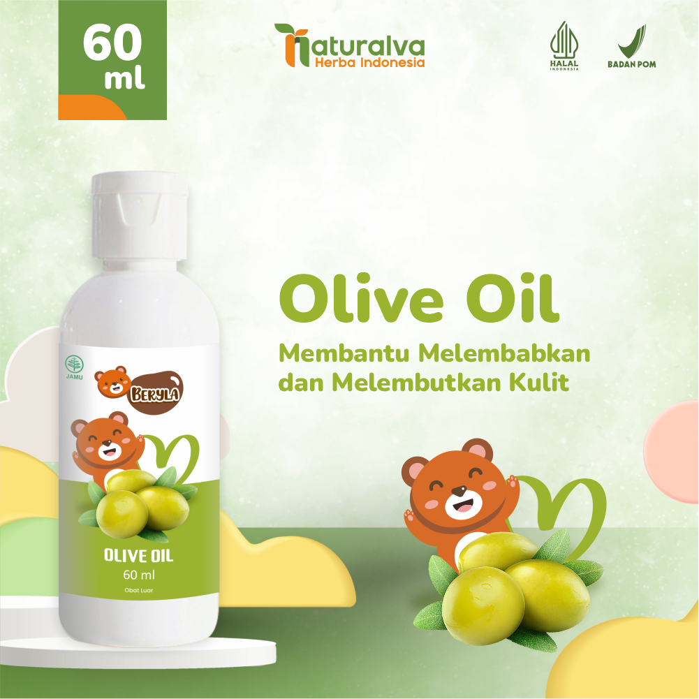 Beryla VOO Virgin Olive Oil For Baby and Kids Minyak Zaitun Murni Asli dan MPASI