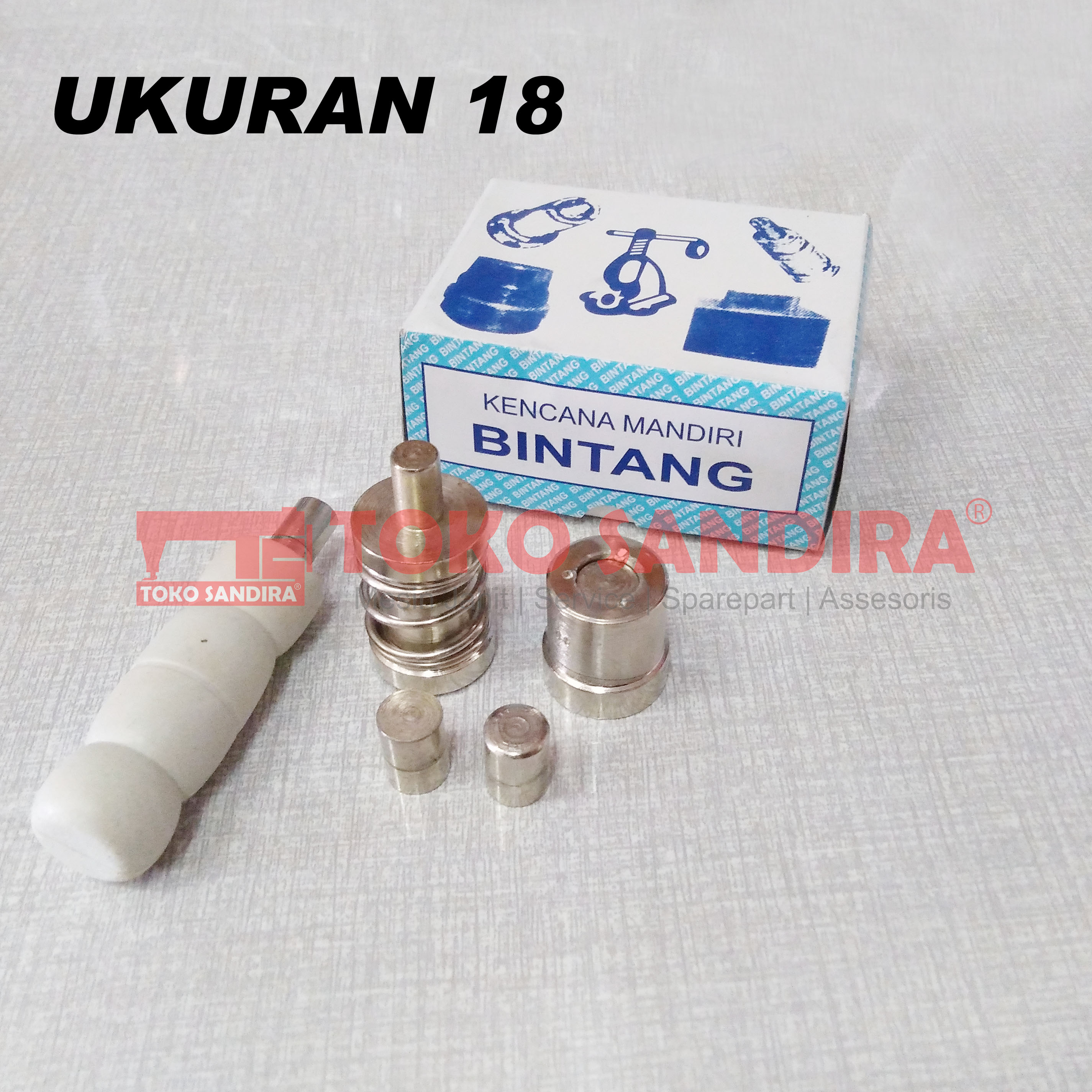 Cetakan kancing bungkus ukuran 18/Matras Kancing Bungkus Ukuran 18