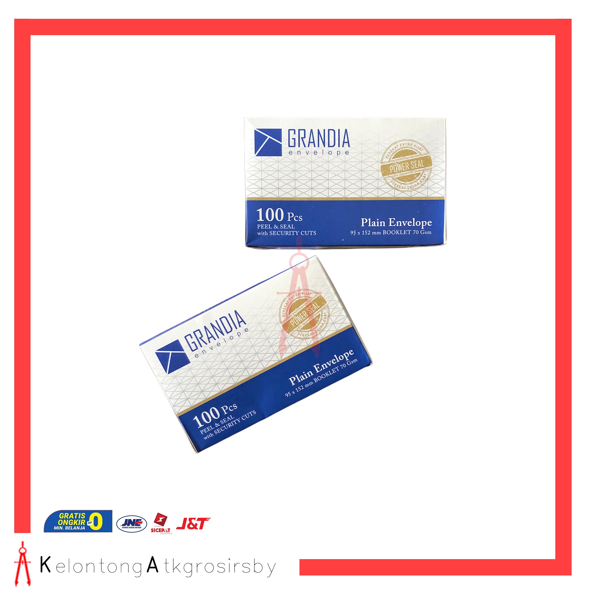 Amplop Polos 104 Grandia Putih 70gsm