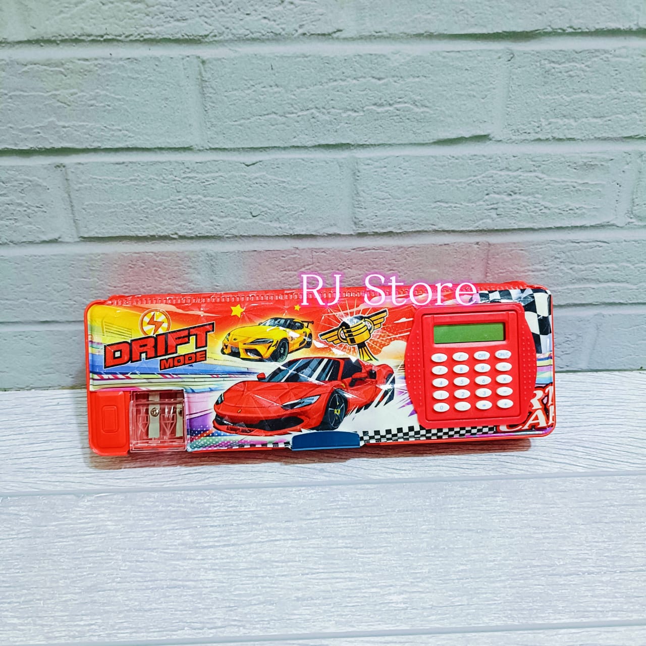 KOTAK PENSIL KALKULATOR MAGNET DENGAN RAUTAN / KOTAK PENSIL KARAKTER / kotak pensil