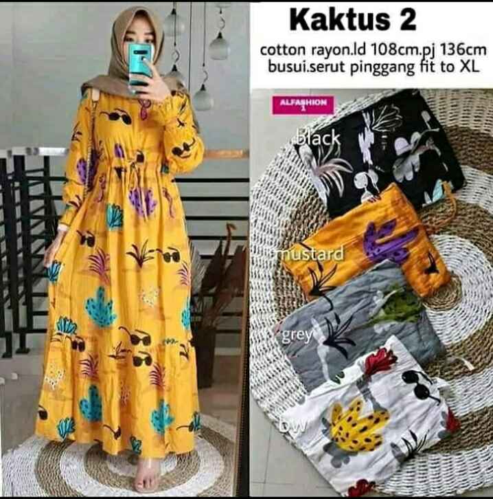 (CUCI GUDANGG)GAMIS BUSUI MOTIV KAKTUS ELEGAN GAMIS KAKTUS HITS MURAH (cuci gudangg)gamis busui motiv kaktus elegan gamis kaktus hits