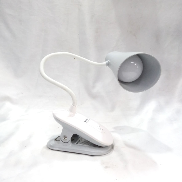 Surya SYD-L2001 Lampu Jepit Meja Belajar LED Flexible Sensor Sentuh 20 SMD LED Super Terang Rechargeable Gratis Kabel Cas Tahan Hingga 10 Jam