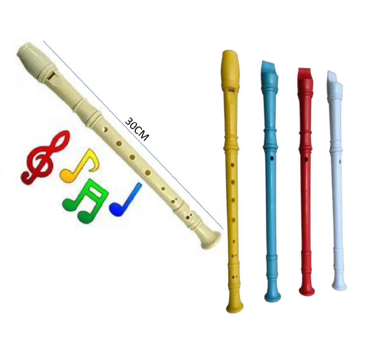 Seruling Edukatif Warna-Warni untuk Anak - Alat Musik Tradisional