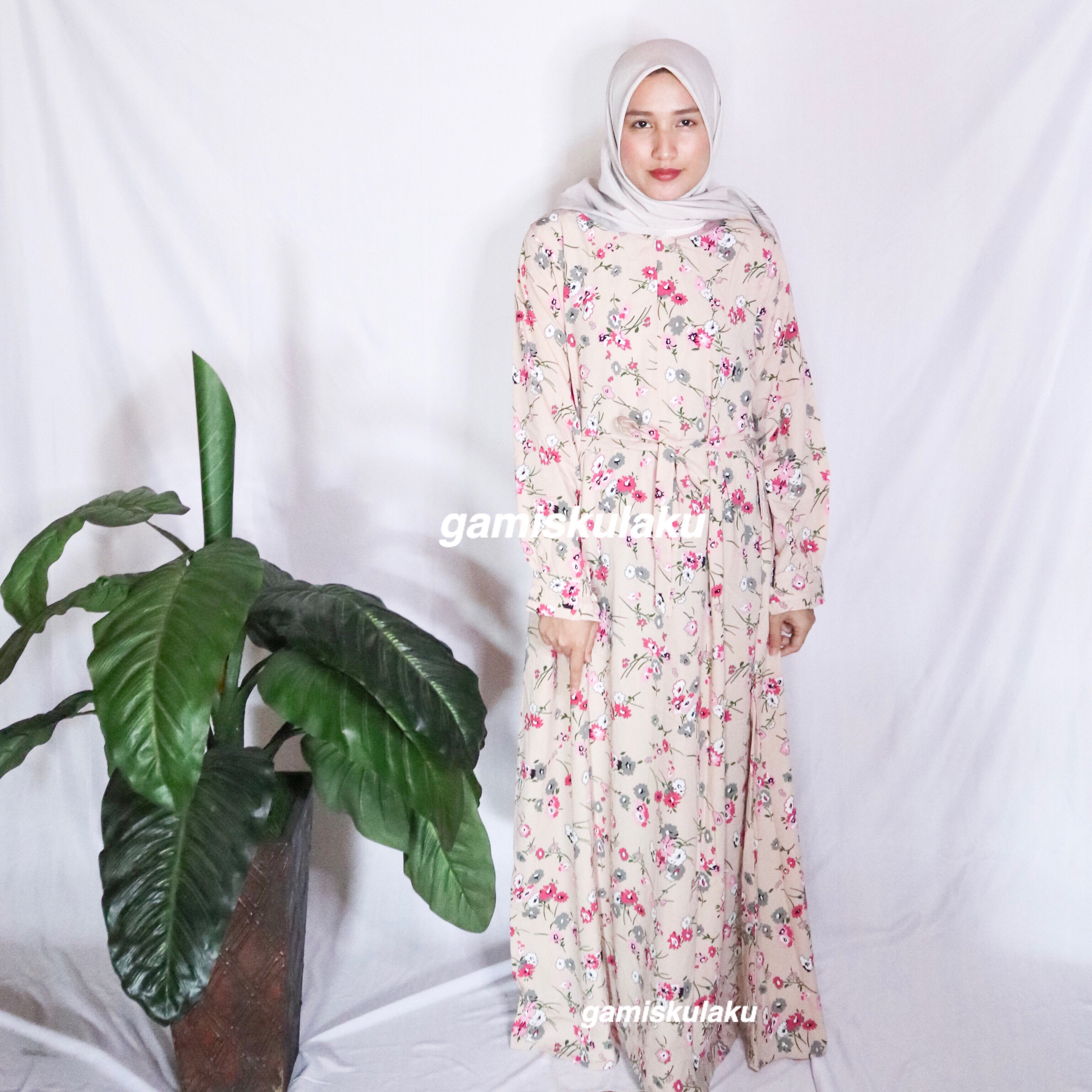 Review Gamis  Wanita Terbaru Gamis  Syari Monalisa Motif  