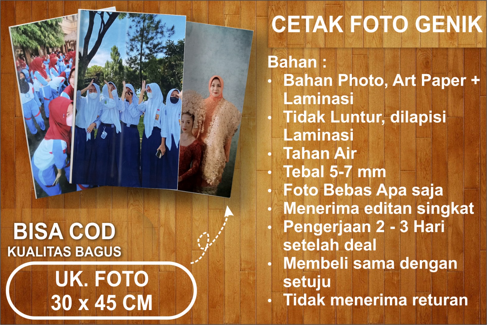 Cetak Foto Genik Binkai | Cetak Foto Genik