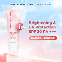 Grace and Glow Brightening Sun Lotion Body Serum SPF 30 PA+++ | Sunscreen | - Sunblock Badan Anti UV with Arbutin + Bearberry
