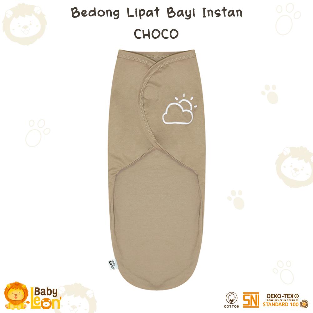 BABYLEON Bedong Bayi 0-3 Bulan Bedong Lipat Single Knit BC-108 Bedong Bayi Instan Kain Bedongan Bayi Motif