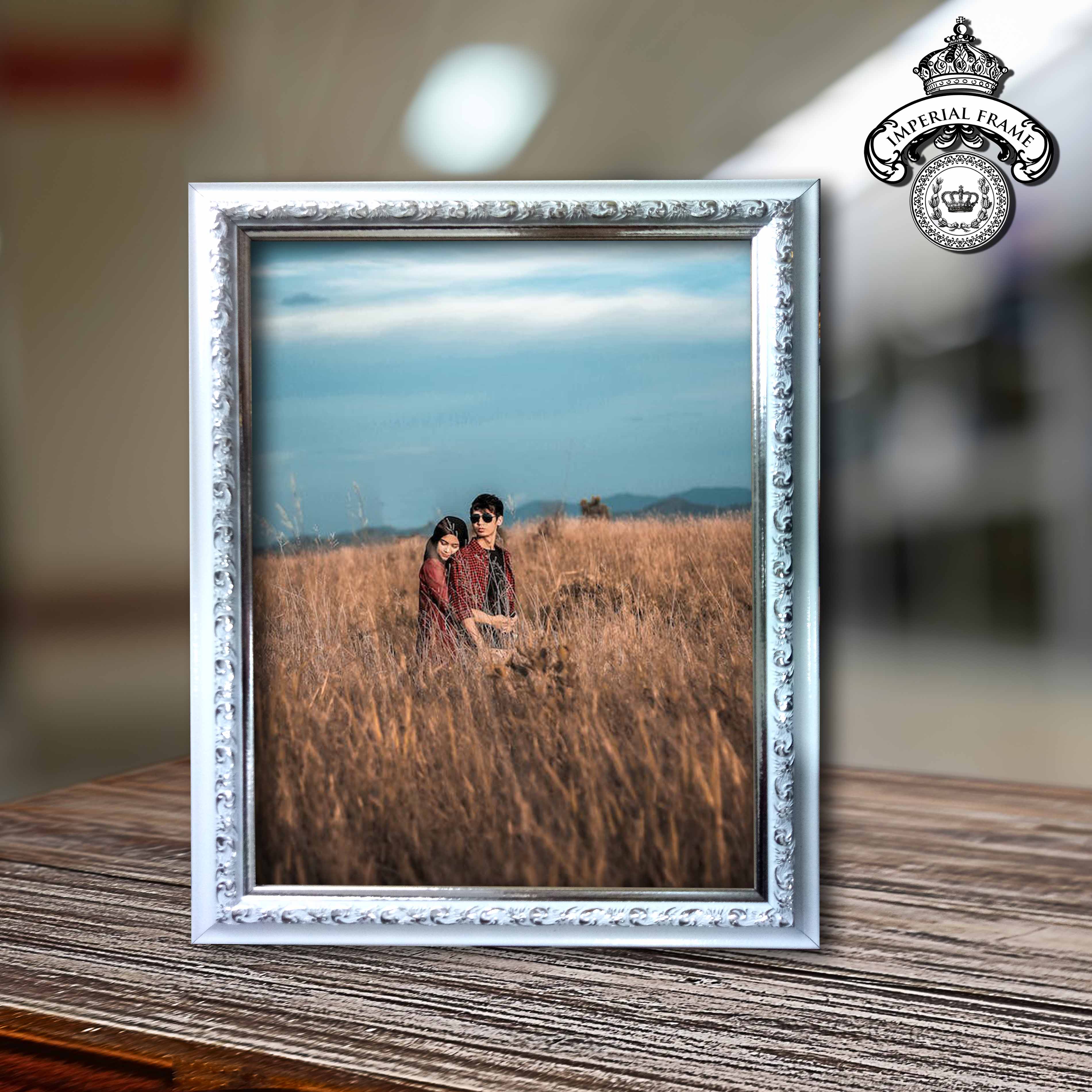 Bingkai Frame Figura Foto 6R 15x20cm Gold & Silver