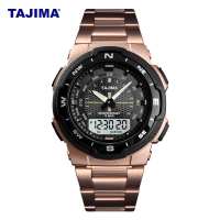Jam tangan Tajima Analog Digital Stainless Steel TS 9730 Tahan Air 30 Meter Garansi 1 Tahun + Free BOX