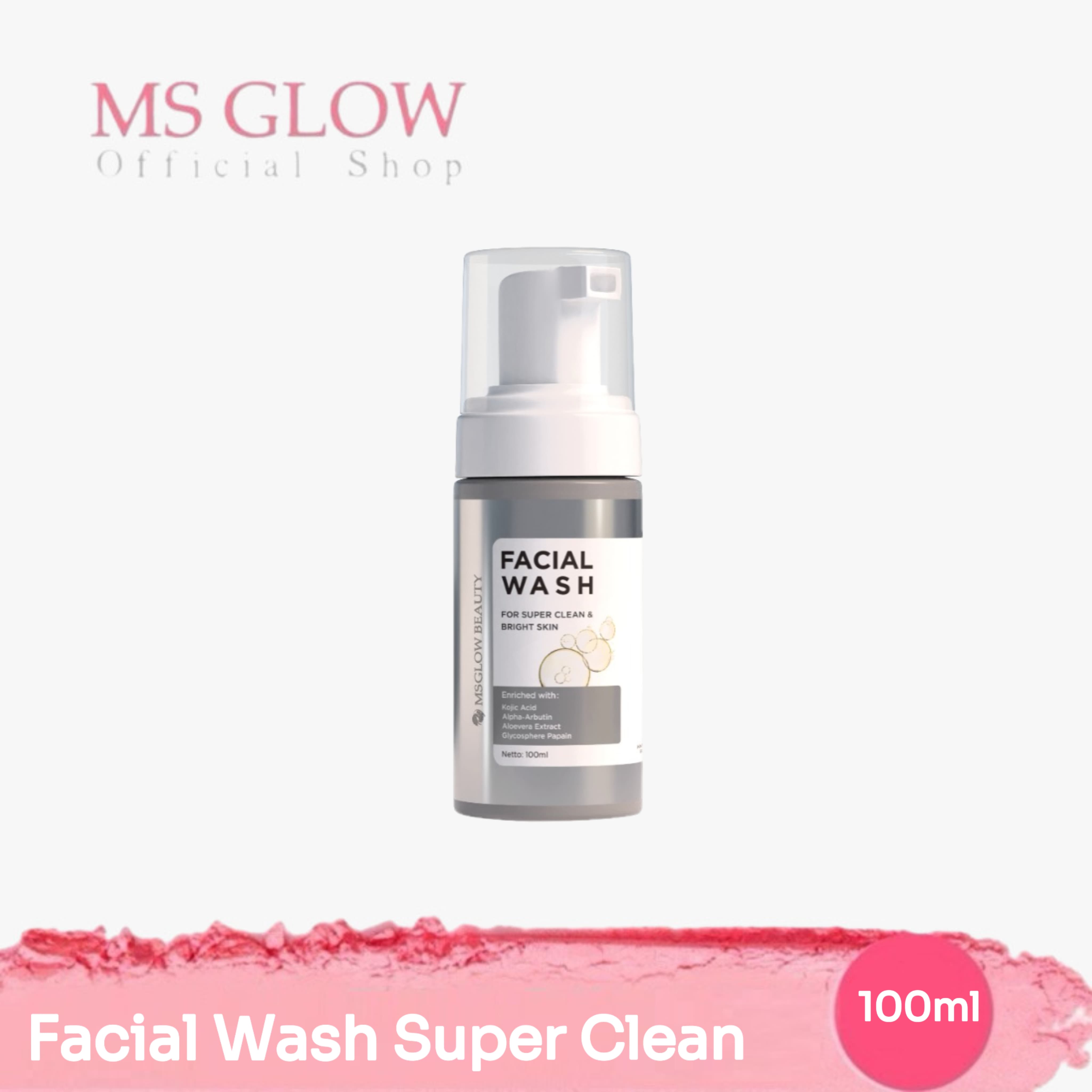 Ms Glow Facial Wash Beauty Sabun Cuci Muka Skincare Bpom