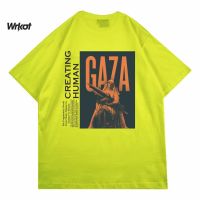 (BAYAR DI TEMPAT) Kaos T shirt Pria dan wanita WORKOUT GAZA Limited Edition