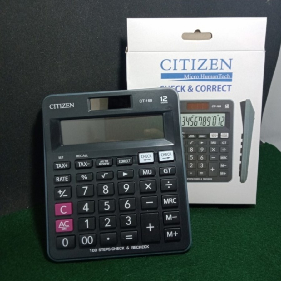 KALKULATOR MEJA CITIZEN CT 169 - Check & Correct Calculator CT169
