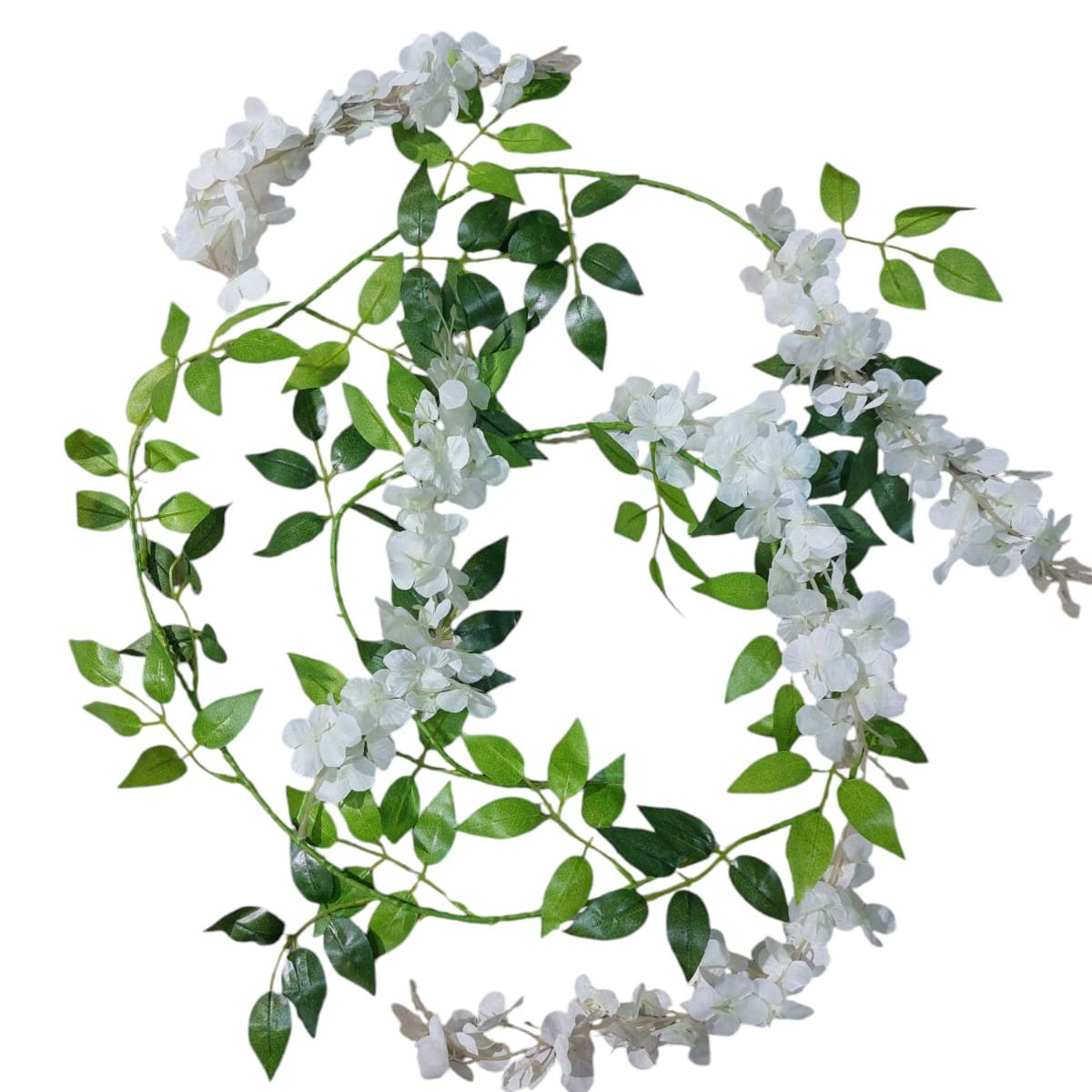 Bunga Wisteria Rambat Daun Panjang 170 cm Palsu Bunga Juntai Kain Dekorasi Dinding Artificial CZ108