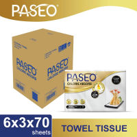 PASEO Calorie Absorbs Cooking Towel roll White Emboss (3x70 sheets) isi 6 pcs [Karton]