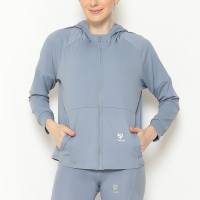Jaket Olahraga Wanita FITWEAR ZEVIA OVERSIZE HOODIE POCKET