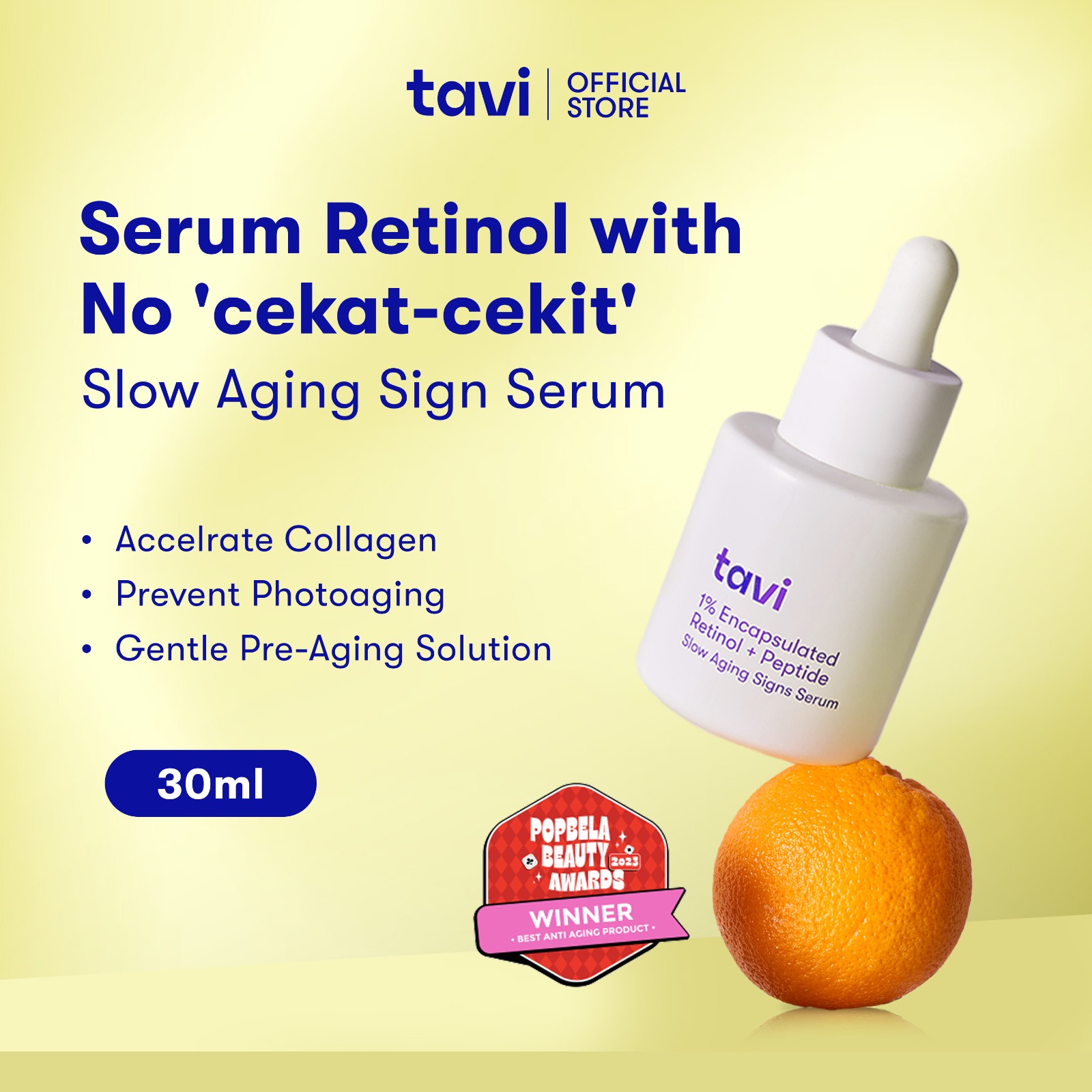 Tavi 1% Encapsulated Retinol + Peptide Slow Aging Signs