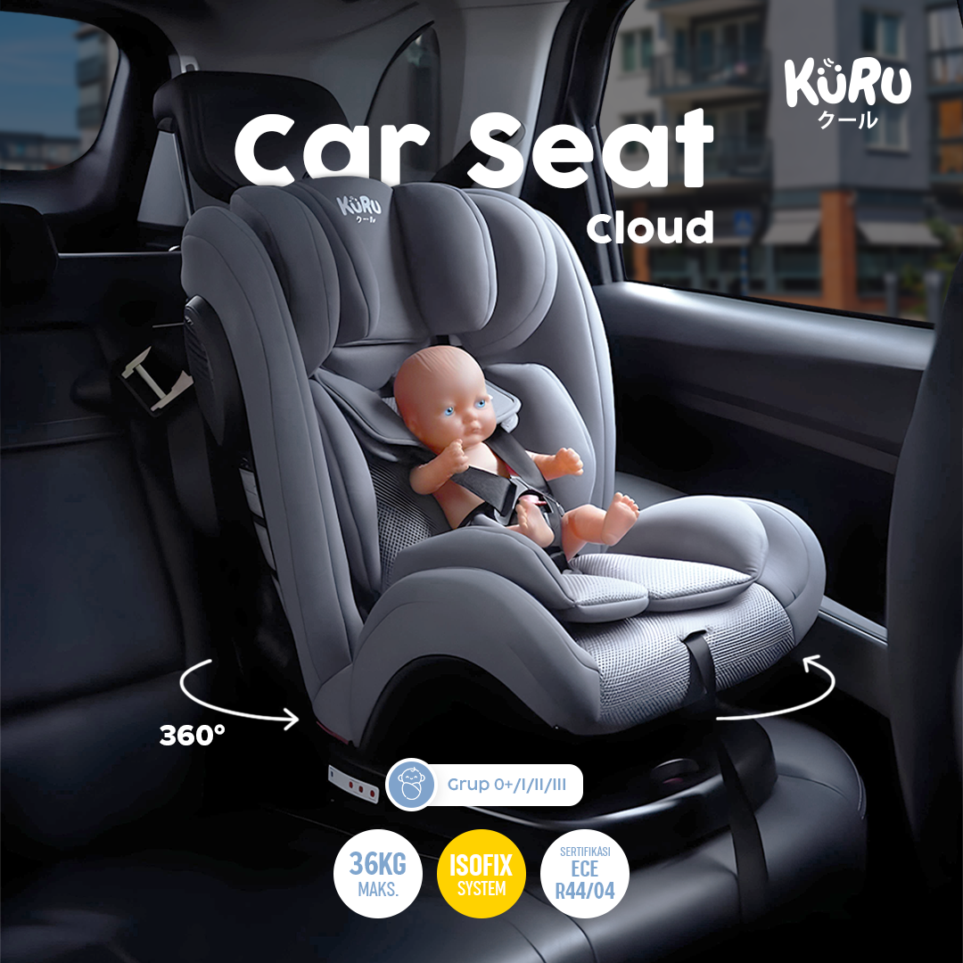 Kuru Cloud 360 Rotate Isofix Baby Car Seat | Kursi Mobil Anak Bayi