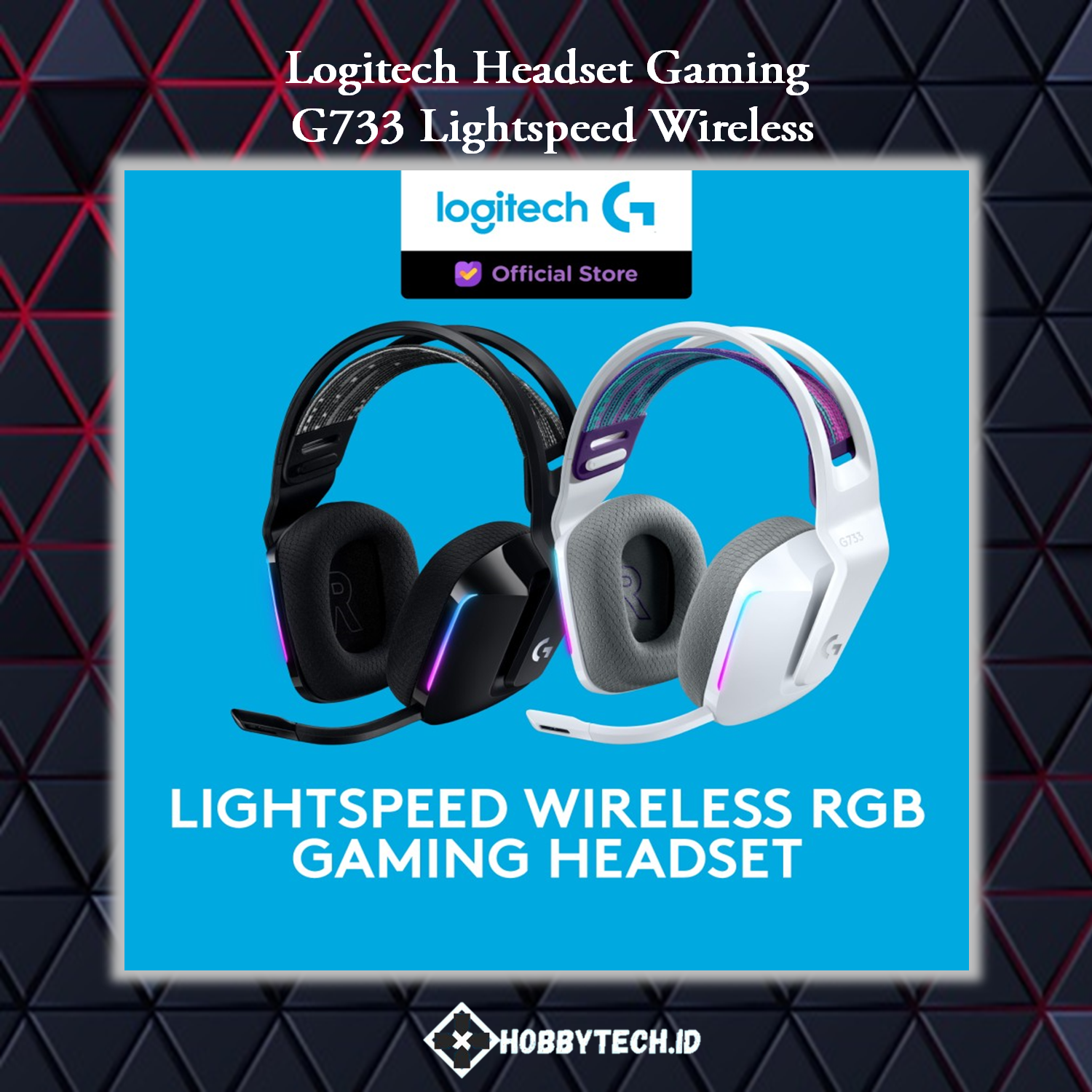 Logitech-G G733 LIGHTSPEED Wireless RGB 7.1 Surround Gaming Headset