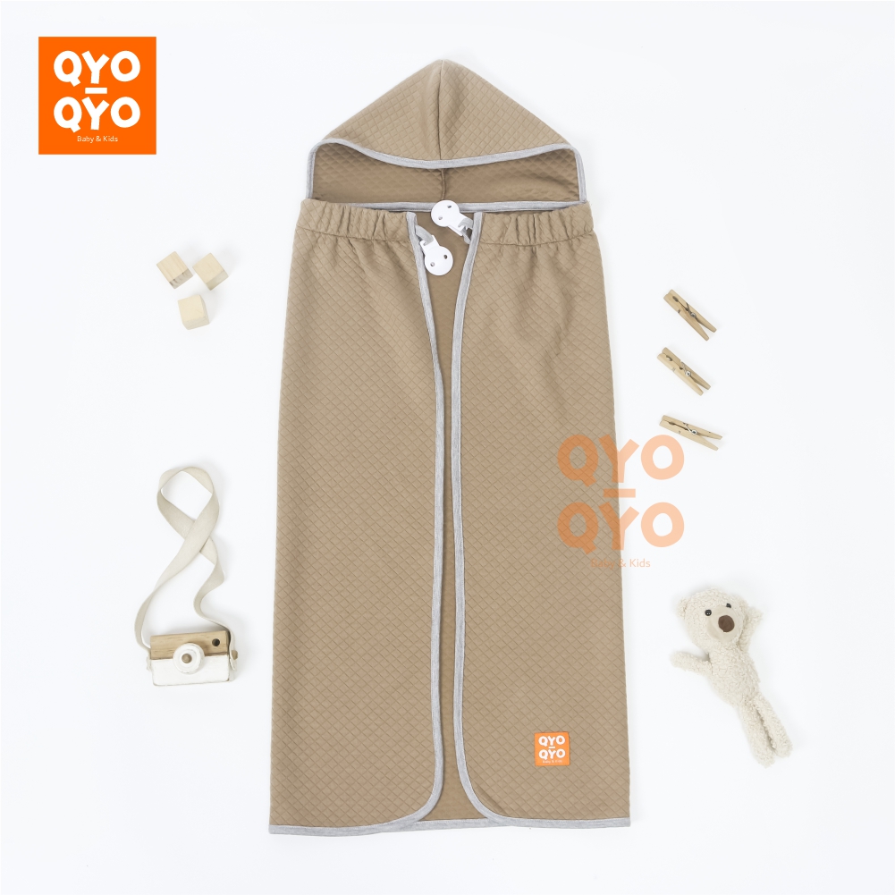 Blanket On The Go Selimut Bayi Clip On Penutup Menyusui 3in1 Diamond Knit Polos Premium QYO-QYO