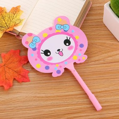 Pena Gel Model Pena Kipas Lucu Karakter Animal dan Buah Pulpen Kipas