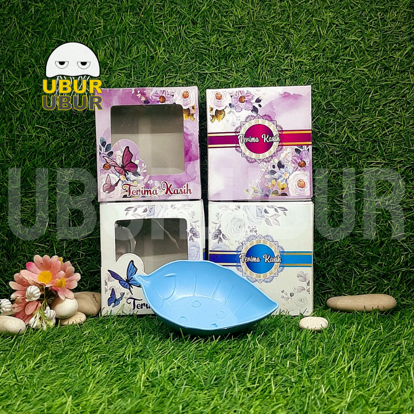 ISI 50 PCS Kotak Box Motif untuk Souvenir Mangkok Daun Ukuran 9x8x3 MURAH