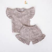 Halomam - Valensia Set (Setelan Crinkle Anak Bayi Perempuan Newborn - 5 tahun)