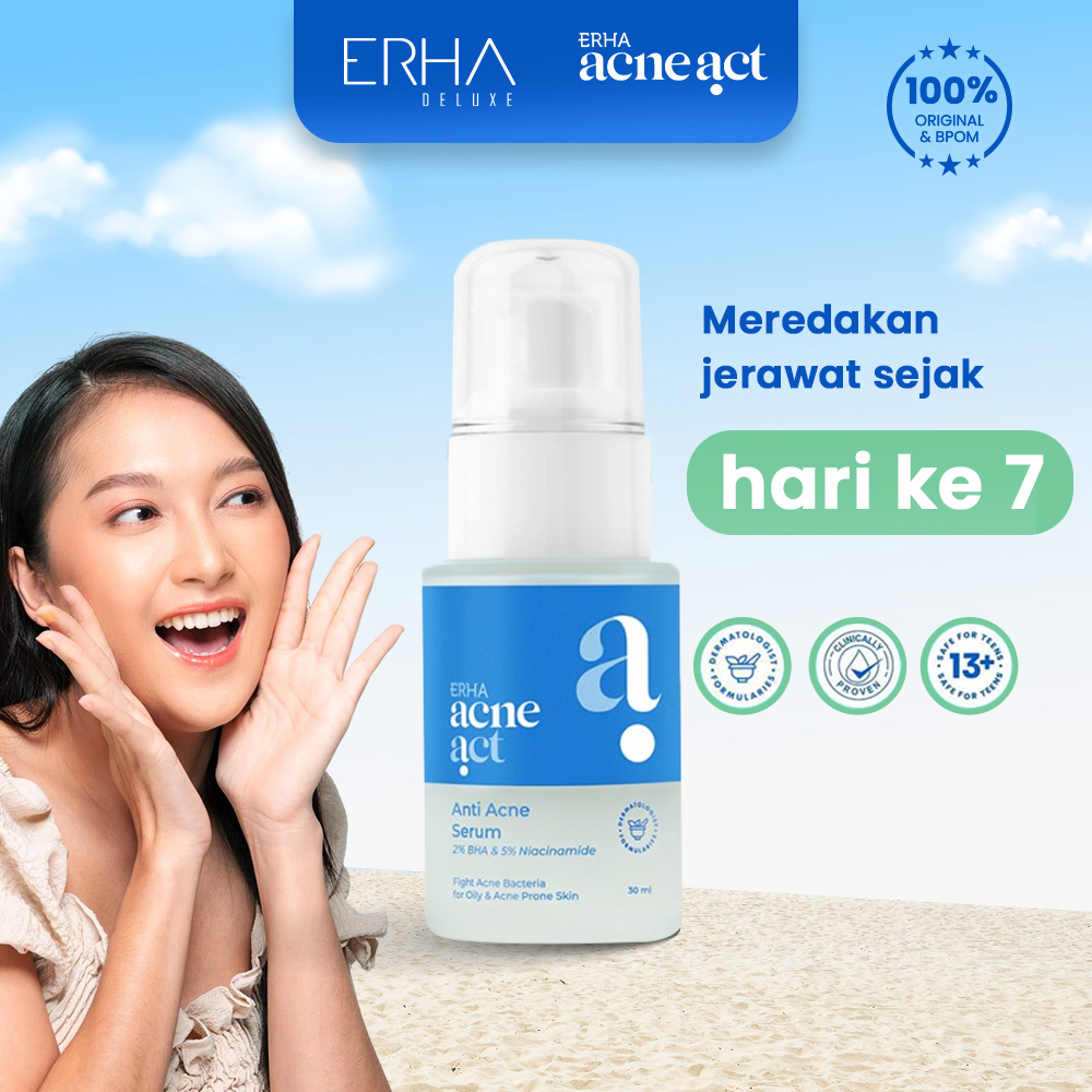 ERHA Acneact Serum Wajah Anti Acne 30ml - Serum Jerawat
