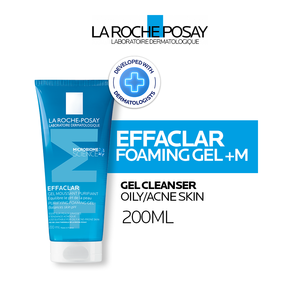 La Roche Posay Effaclar Acne Foaming Gel 200ml - Cleanser Oily Sensitive Skin (Jerawat Sensitif)