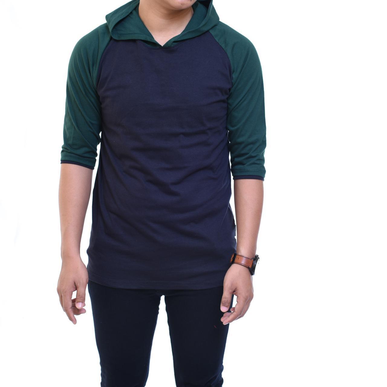 ... Panjang Biru Dongker. Source · Zos T-Shirt Sweater Hoodie Atasan Pria Jumper Polos Lengan Raglan Pendek Fashion Kaos Distro