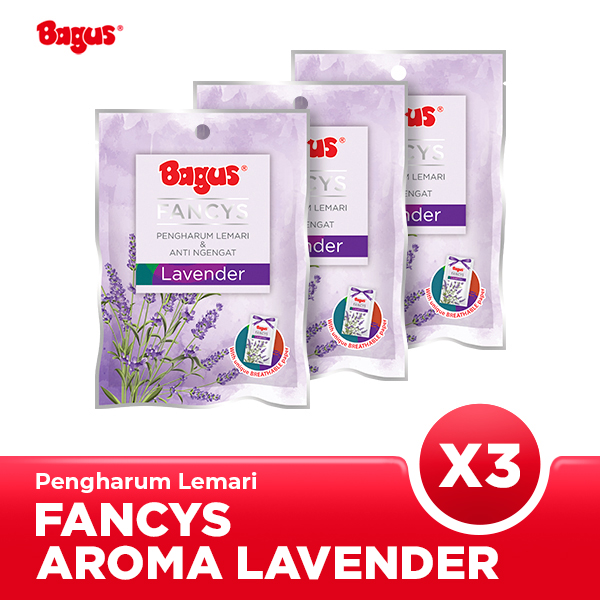 [Triple Pack] Bagus Kamper Pengharum Lemari Fancys - Dapat Digantung Wangi & Anti Ngegat
