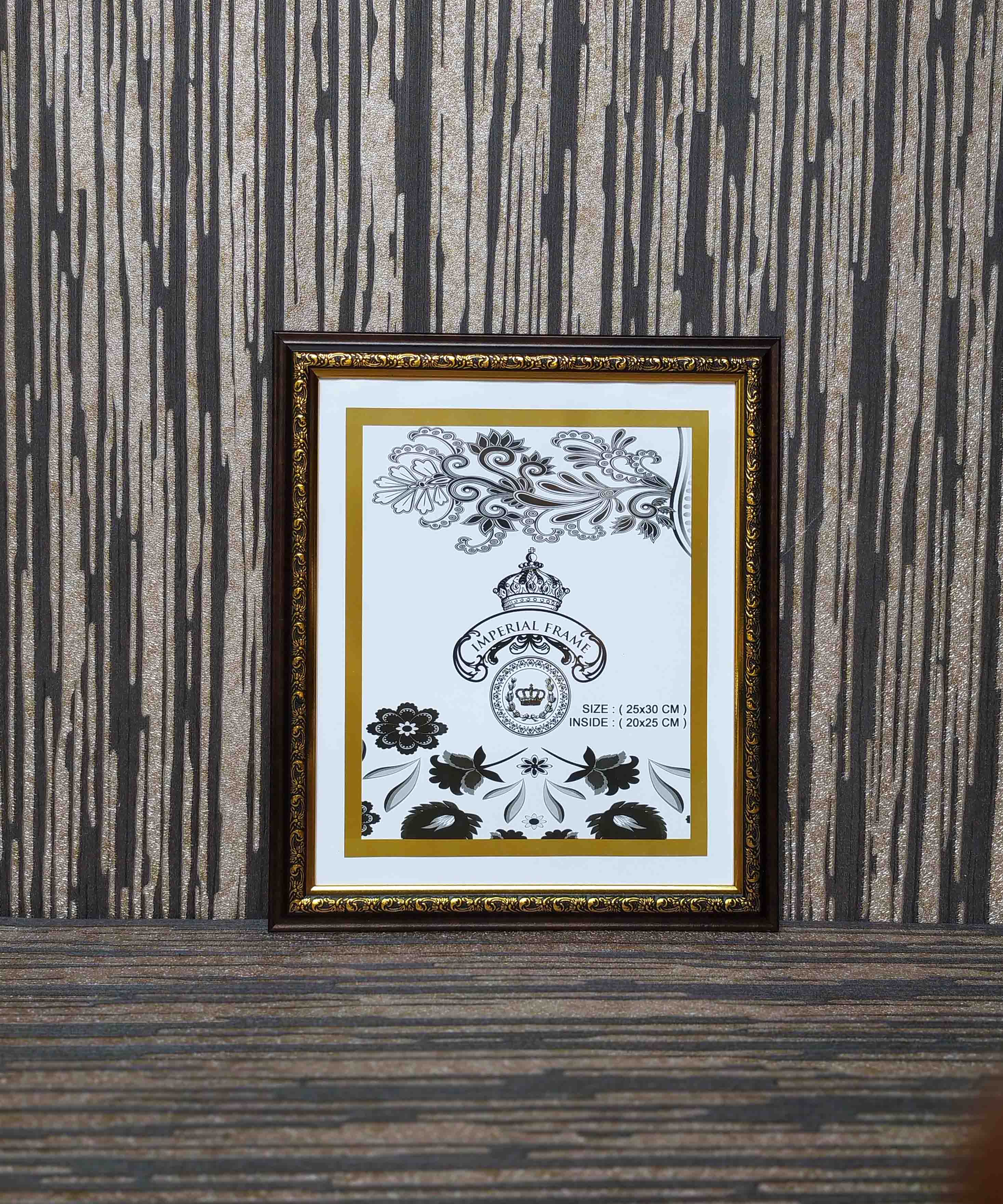 Bingkai Figura Frame Foto 12R (25X30 CM) Ukir Gold/Cokelat/Silver/Putih Gold