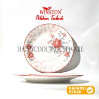 WINSTON 1pcs Vanna Pink Piring Makan 925in Piring Makan 8in Mangkok Makan 7in Keramik Aesthetic