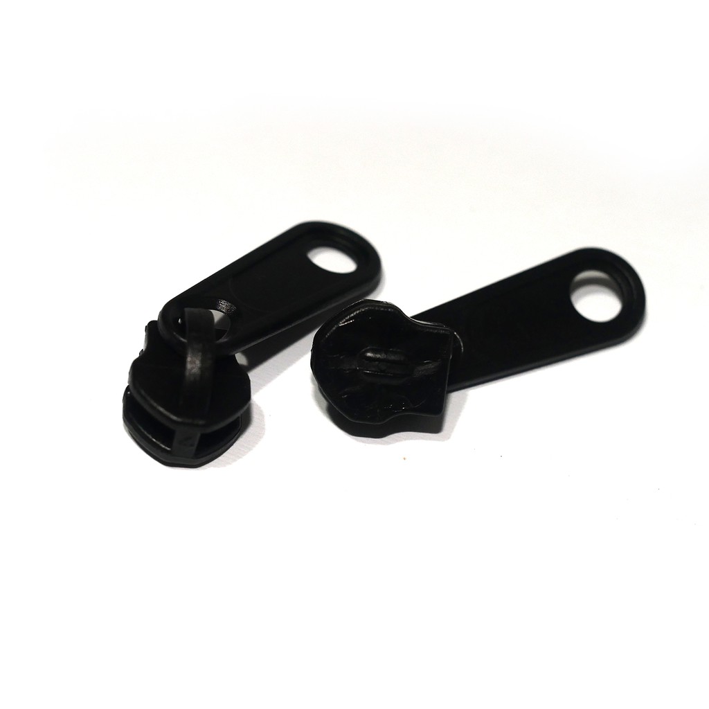 Kepala Risleting No 5 YKK warna hitam Sleting tebal bandul selting resleting