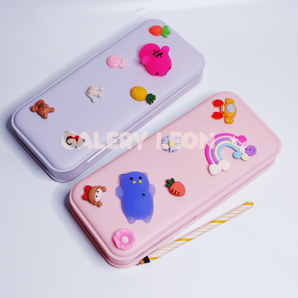 Terbaru NEW pencil case 3D Squishy Kotak Pensil Anak Sticker Lucu
