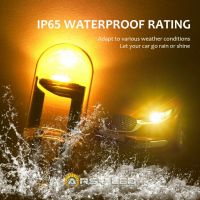 2 buah ARSYLED Lampu Senja Motor Mobil T10 LED Transparan Mirip Bohlam Water Proof