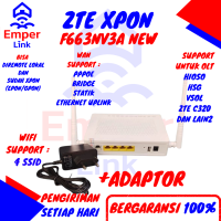 ZTE F663NV3A ZTE f663 XPON Support OMCI GPON 4 SSID Dengan Adaptor - Unit Only