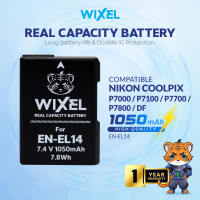 WIXEL Baterai Kamera EN-EL14 for Nikon Coolpix P7000 / P7100 / P7700 / P7800 / D3100 / D3200 / D3300 / D3400 / D3500 / D5100 / D5200 / D5300 / D5500 / D5600 / DF Camera Battery Real Capacity Dual Double Power ENEL14